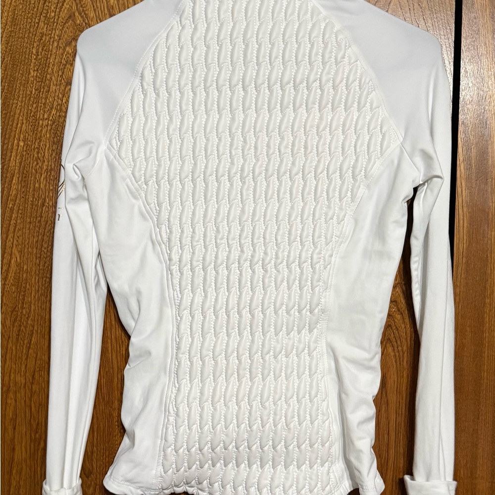 Horse Spirit White Quilted 1/4 zip - Picture 3 of 3